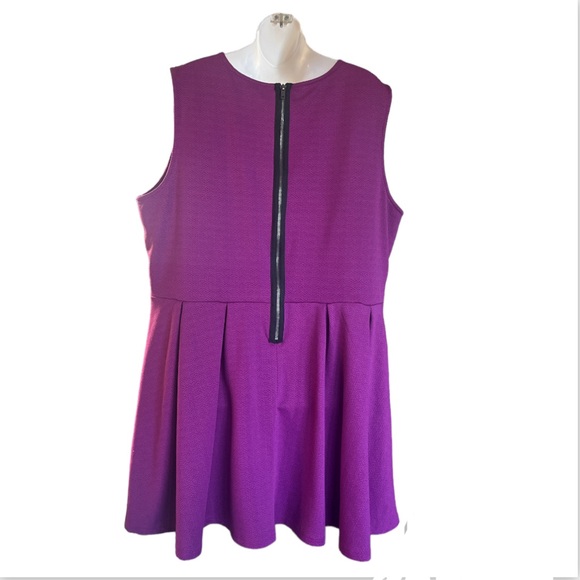 Bongo Plus Women’s Magenta Fit and Flare Sleeveless Mini Dress size 2X NWT - Picture 2 of 15